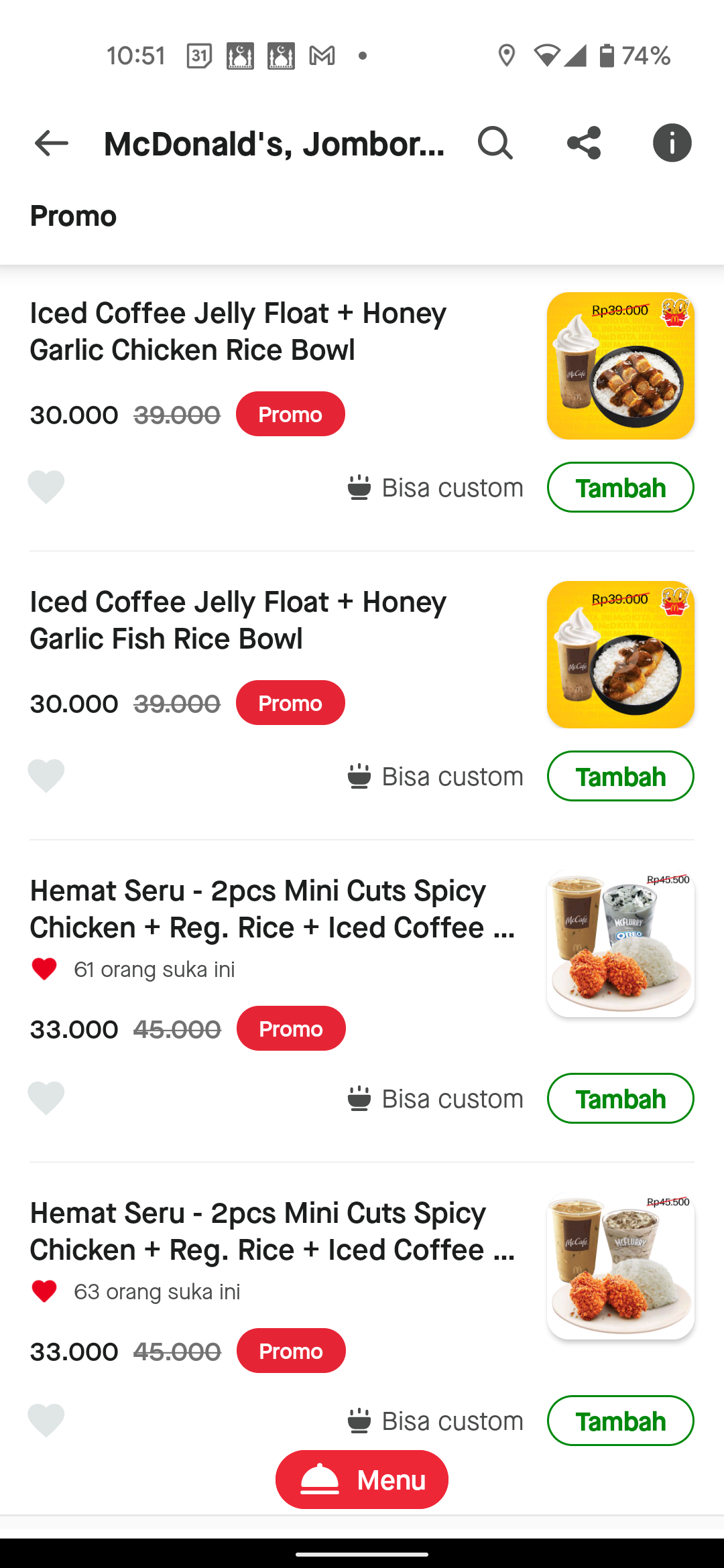 SKU Promo in App 1